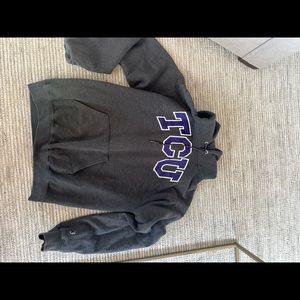 Dark gray Texas Christian University hoodie, size medium great condition